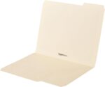 Amazon Basics Sturdy File Folders with Reinforced Tabs for Filing and Organization, 1/3-Cut Tab, Assorted Positions, Letter Size, 8.5x11 inches, Manila, 100-Pack - Image 5