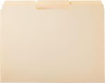 Amazon Basics Sturdy File Folders with Reinforced Tabs for Filing and Organization, 1/3-Cut Tab, Assorted Positions, Letter Size, 8.5x11 inches, Manila, 100-Pack - Image 4