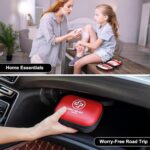 Mini First Aid Kit - 150 Piece Small Waterproof Hard Shell Medical Kit for Home, Car, Travel, Camping, Truck, Hiking, Sports, Office, Vehicle & Outdoor Emergencies- Small First Aid Medical Kit (Red) - Image 6