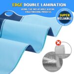 Non-Slip Splash Pad for Kids and Dog, 80" Extra Large Baby Play Mat, Dog Pool Toys, Thicken Sprinkler Pool Summer Outdoor Water Toys for Ages 3-12 Boys Girls, Parent-Kids &Games Fun Backyard (Blue) - Image 4