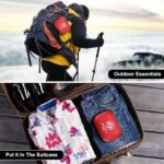 Mini First Aid Kit - 150 Piece Small Waterproof Hard Shell Medical Kit for Home, Car, Travel, Camping, Truck, Hiking, Sports, Office, Vehicle & Outdoor Emergencies- Small First Aid Medical Kit (Red) - Image 7