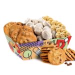 David’s Cookies Get Well Soon Cookie Gift Basket - Gourmet Thin Crispy, Butter Pecan Meltaways, and Choco Chip & Pure Butter Shortbread Cookies - Deliciously Flavored Cookie Shelf Stable Food Crate