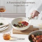 CAROTE 19pcs Pots and Pans Set, Nonstick Cookware Set Detachable Handle, Induction Kitchen Cookware Sets Non Stick with Removable Handle, RV Cookware Set, Oven Safe - Image 6