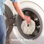 O-Cedar EasyWring Microfiber Spin Mop, Bucket Floor Cleaning System, Red, Gray, Standard - Image 9