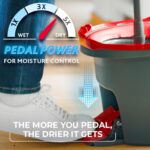 O-Cedar EasyWring Microfiber Spin Mop, Bucket Floor Cleaning System, Red, Gray, Standard - Image 4