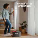 O-Cedar EasyWring Microfiber Spin Mop, Bucket Floor Cleaning System, Red, Gray, Standard - Image 6