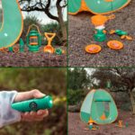 FUN LITTLE TOYS Pop Up Play Tent with Camping Gear and Tools Set, Outdoor Toys for Kids - Image 4