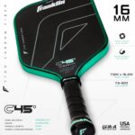 Franklin Sports PRO Pickleball Paddles – C45 Carbon Fiber Series - Official USAP + UPA Approved – Pro Player Design - Image 3