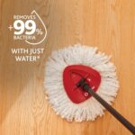 O-Cedar EasyWring Microfiber Spin Mop, Bucket Floor Cleaning System, Red, Gray, Standard - Image 5