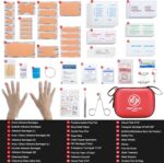 Mini First Aid Kit - 150 Piece Small Waterproof Hard Shell Medical Kit for Home, Car, Travel, Camping, Truck, Hiking, Sports, Office, Vehicle & Outdoor Emergencies- Small First Aid Medical Kit (Red) - Image 4